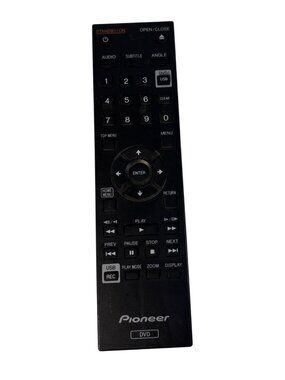 Pioneer DVD Remote Control 076E0PP141 Black Tested